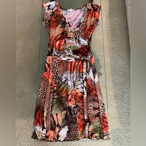 💜 Patterned Dress Short Sleeved